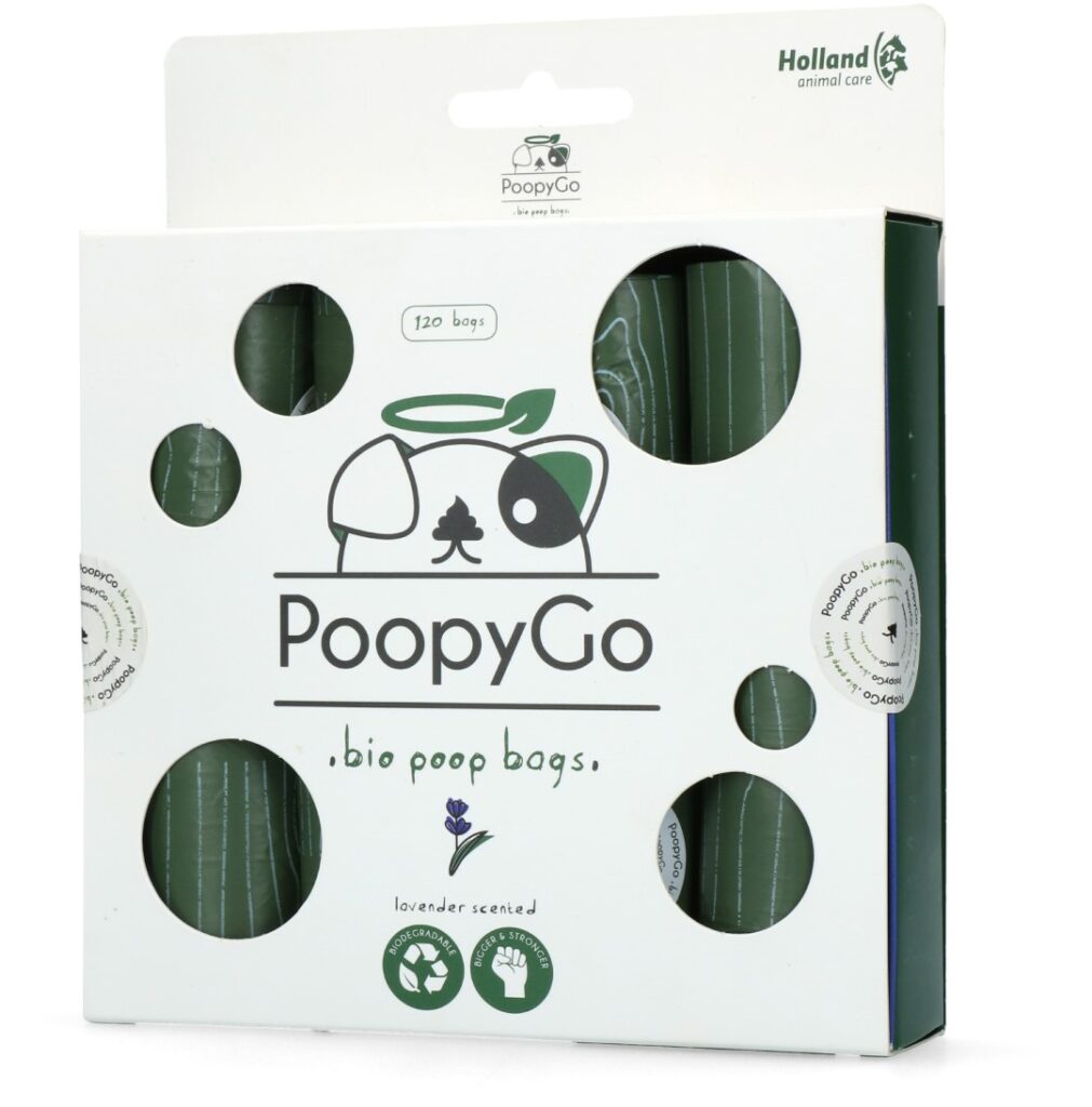 PoopyGo Eco friendly 120 st. (8x15 zakjes) Lavendelgeur - afbeelding 2