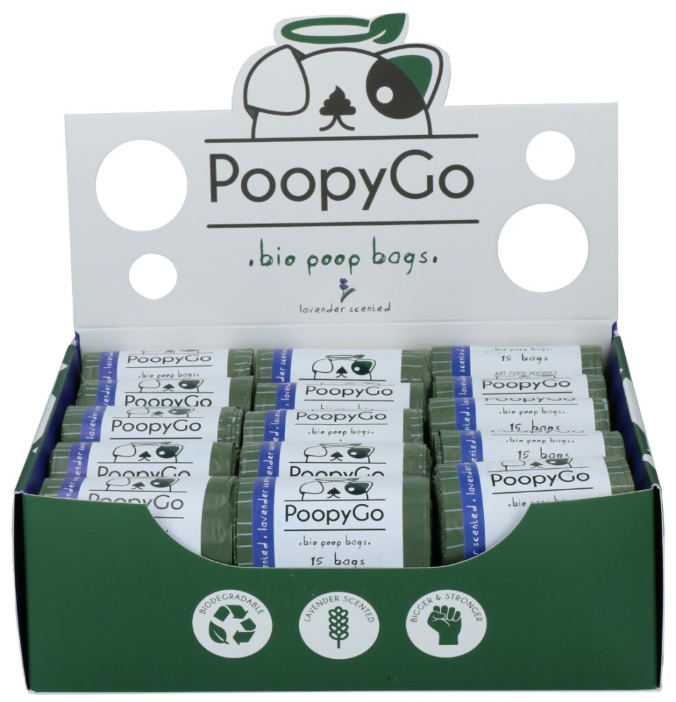 PoopyGo Eco friendly poepzakjes met lavendelgeur - 1 rol - afbeelding 2