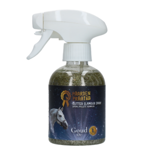 Paardenpraat TV Glitter Glamour Spray Goud 250 ml