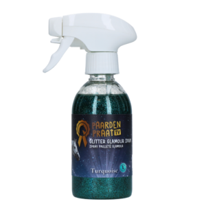 Paardenpraat TV Glitter Glamour Spray Turquoise 250 ml