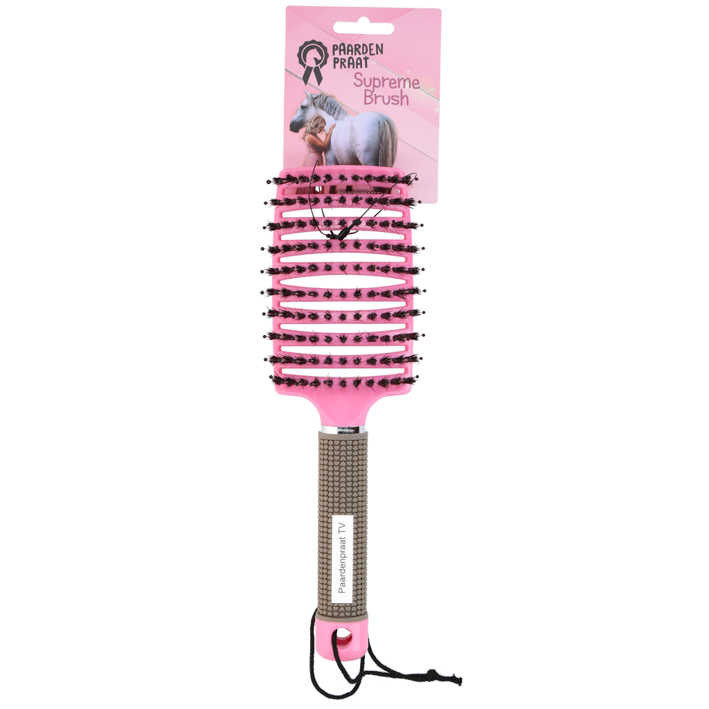 Paardenpraat Horse Supreme Borstel Roze - Voor Staart en Manen - afbeelding 1