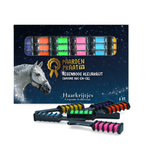 Paardenpraat Regenboog Kleurkrijt - 6 stuks