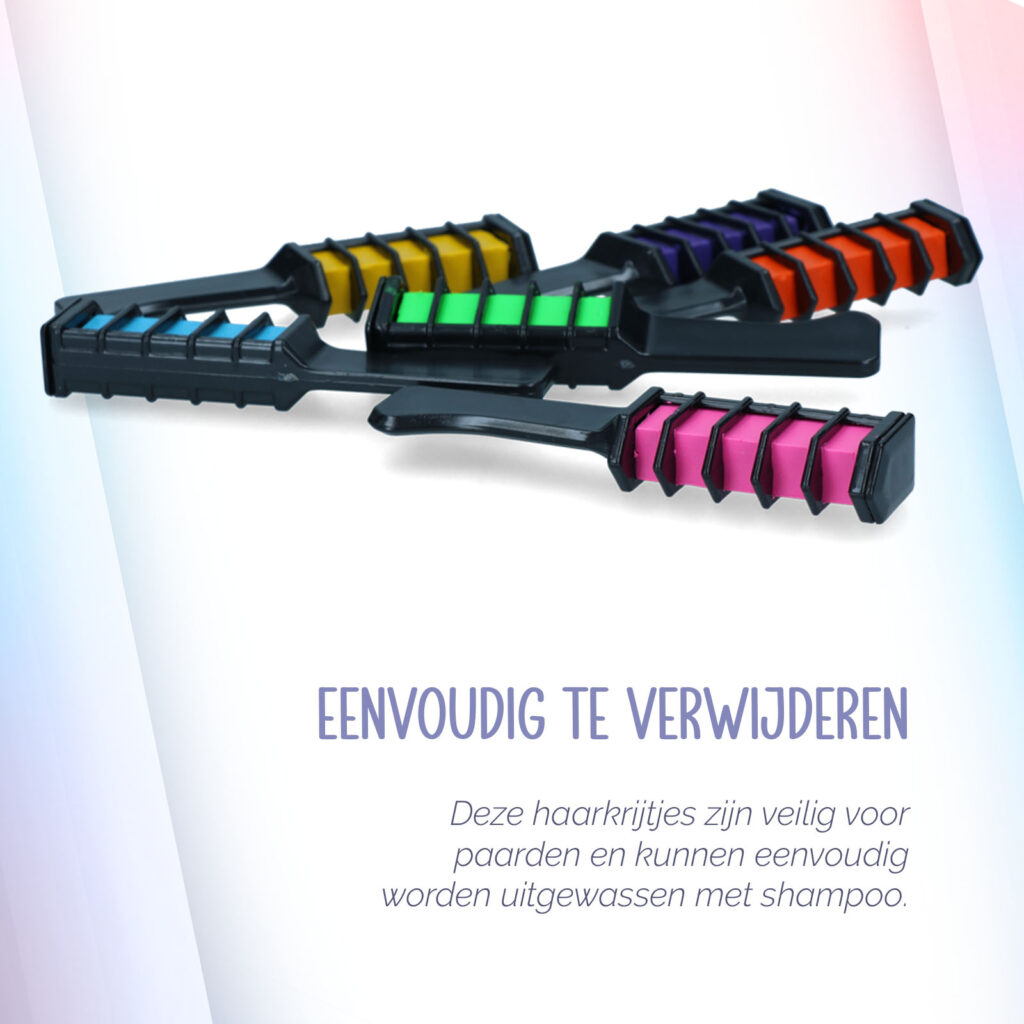 Paardenpraat Regenboog Kleurkrijt - 6 stuks - afbeelding 5