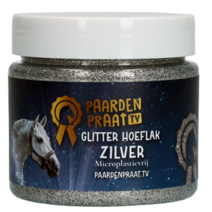 Paardenpraat TV Glitter Hoeflak Zilver - Stralende Hoeven voor Paarden
