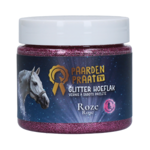 Paardenpraat TV Glitter Hoeflak Roze - Stralende hoeven voor je paard