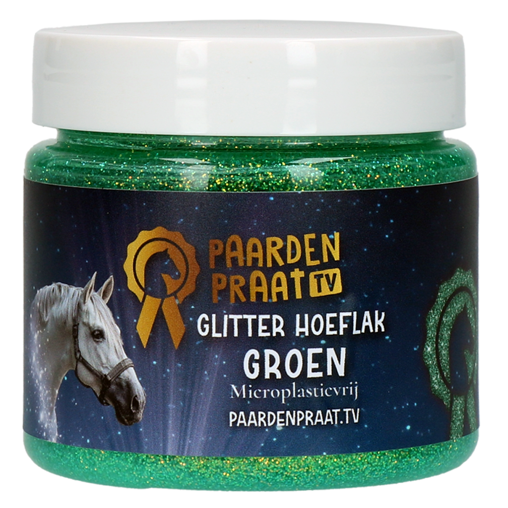 Paardenpraat TV Glitter Hoeflak Turquoise - Stralende hoeven