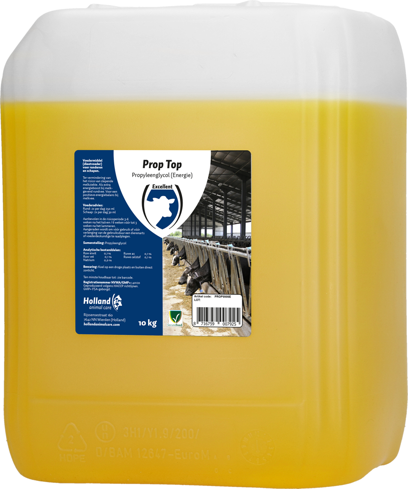 Excellent Prop Top (Propyleenglycol) 10 kg - Voor Runderen, Schapen en Geiten