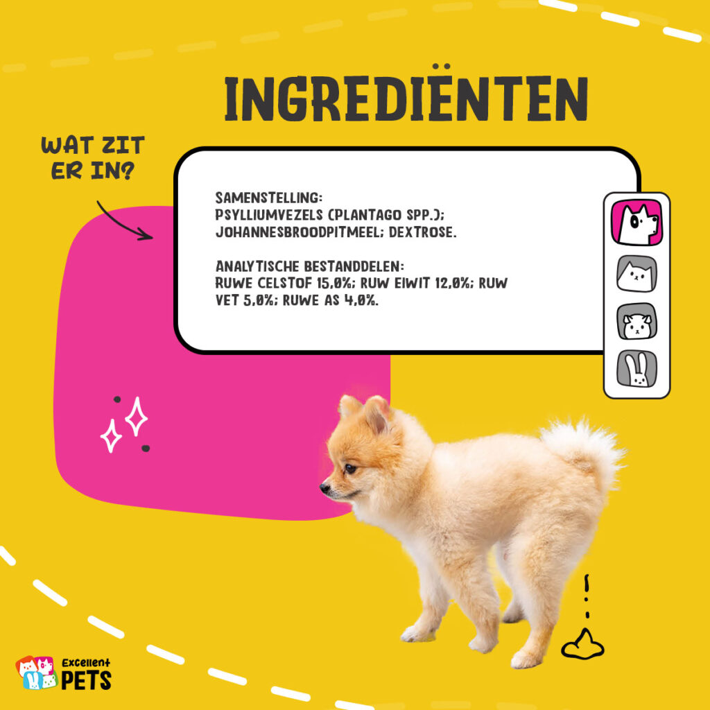Excellent Pets Dog Psyllium+ 100 g - Supplement voor honden - afbeelding 4