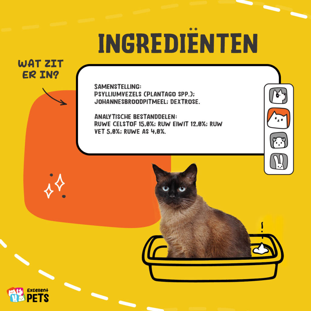 Excellent Pets Cat Psyllium+ 100 g - Supplement voor Katten - afbeelding 4