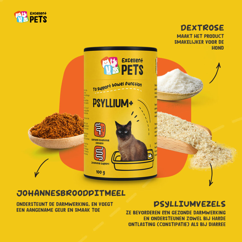 Excellent Pets Cat Psyllium+ 100 g - Supplement voor Katten - afbeelding 5