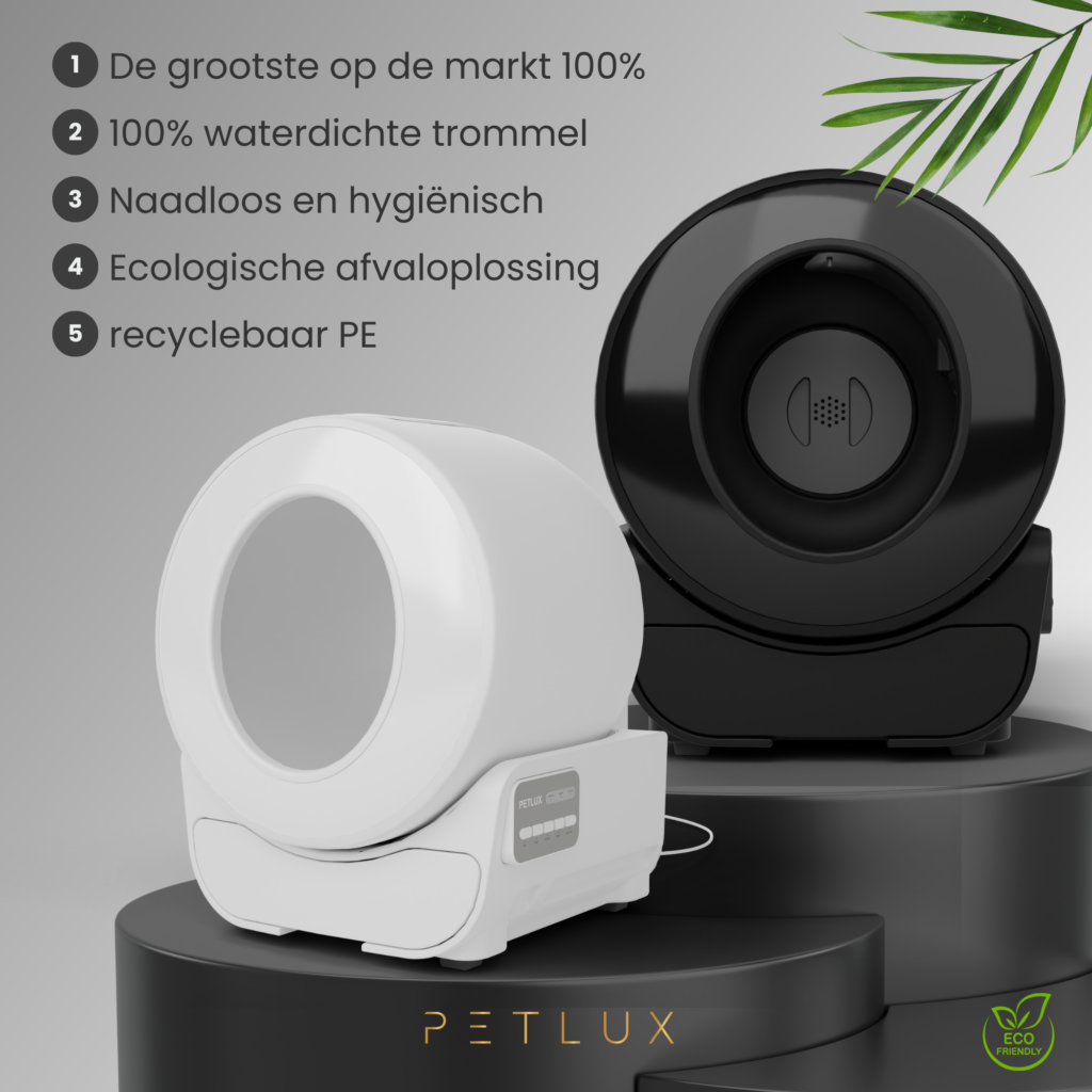 Petlux V3 Automatische Kattenbak Wit - Ruim en Comfortabel - afbeelding 2