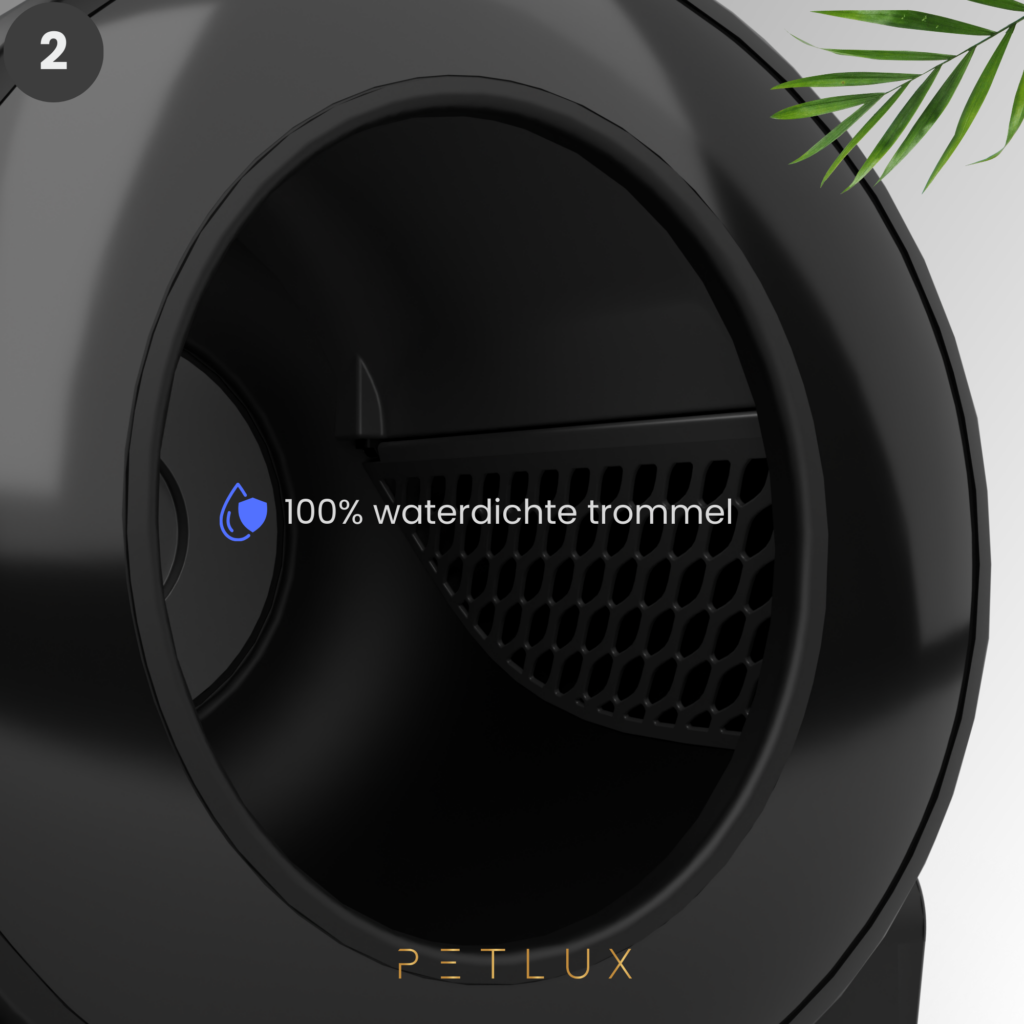 Petlux V3 Automatische Kattenbak Zwart voor Grote en Kleine Katten - afbeelding 4