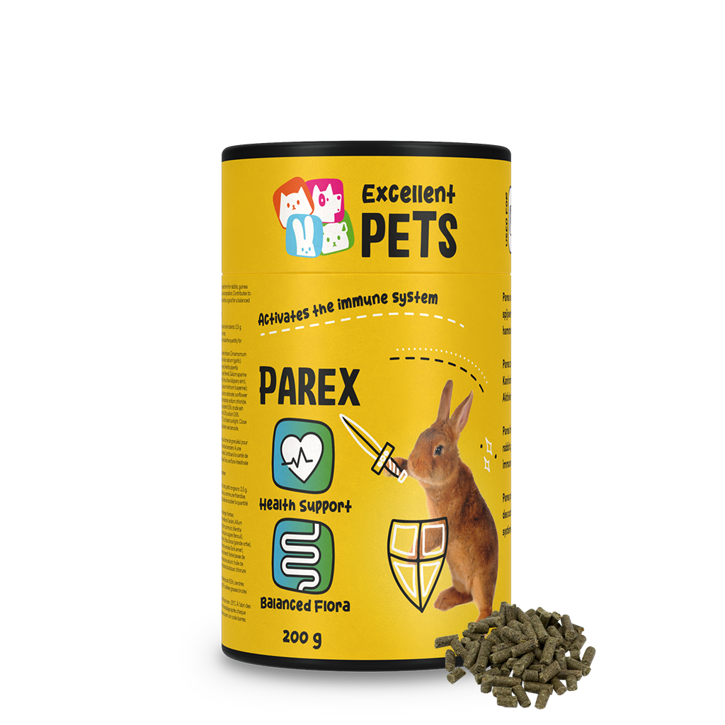 Excellent Pets Rabbit Parex 200 g - aanvullend diervoeder voor konijnen en knaagdieren - afbeelding 1