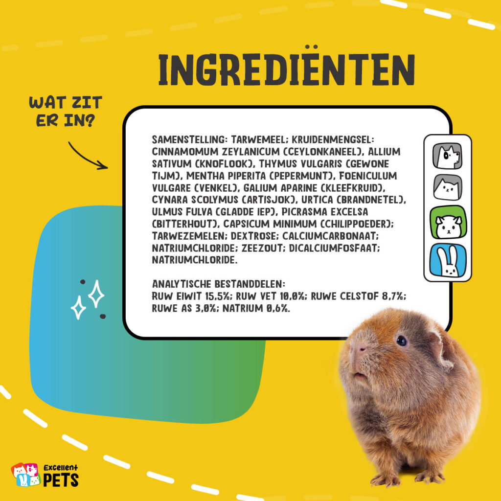 Excellent Pets Rabbit Parex 200 g - aanvullend diervoeder voor konijnen en knaagdieren - afbeelding 5