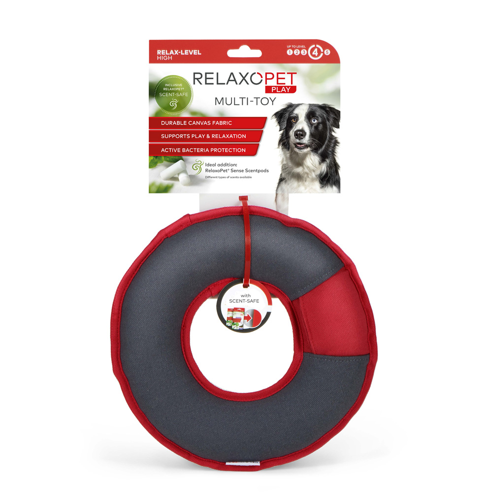 Relaxopet Play Multi-Ring - Speelring voor Honden met Geurfunctie