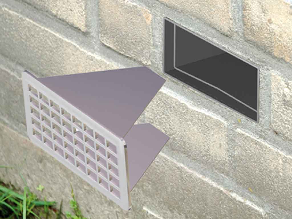 RenoFix RVS Renovatierooster 5 x 10,5 cm voor kruipruimteventilatie - afbeelding 6