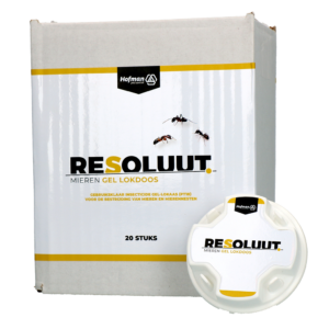 Resoluut Mieren Gel Lokdoos 20 stuks - Voor het bestrijden van zwarte wegmieren