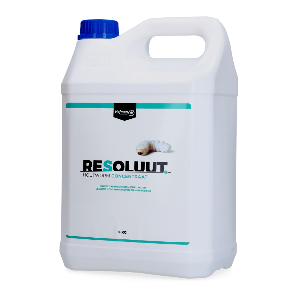 Resoluut Houtworm Concentraat 5 kg - Bestrijding huisboktor en houtworm