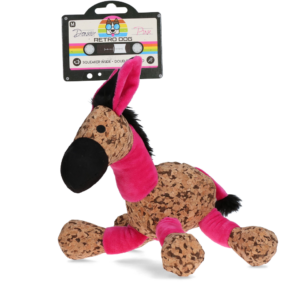 Retro Dog Donkey Roze M - Speelgoed voor Honden