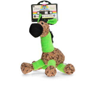 Retro Dog Donkey Groen M - Speelgoed voor Honden
