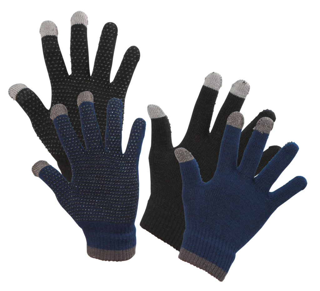Rijhandschoen Magic Touch zwart 1size4all - afbeelding 1
