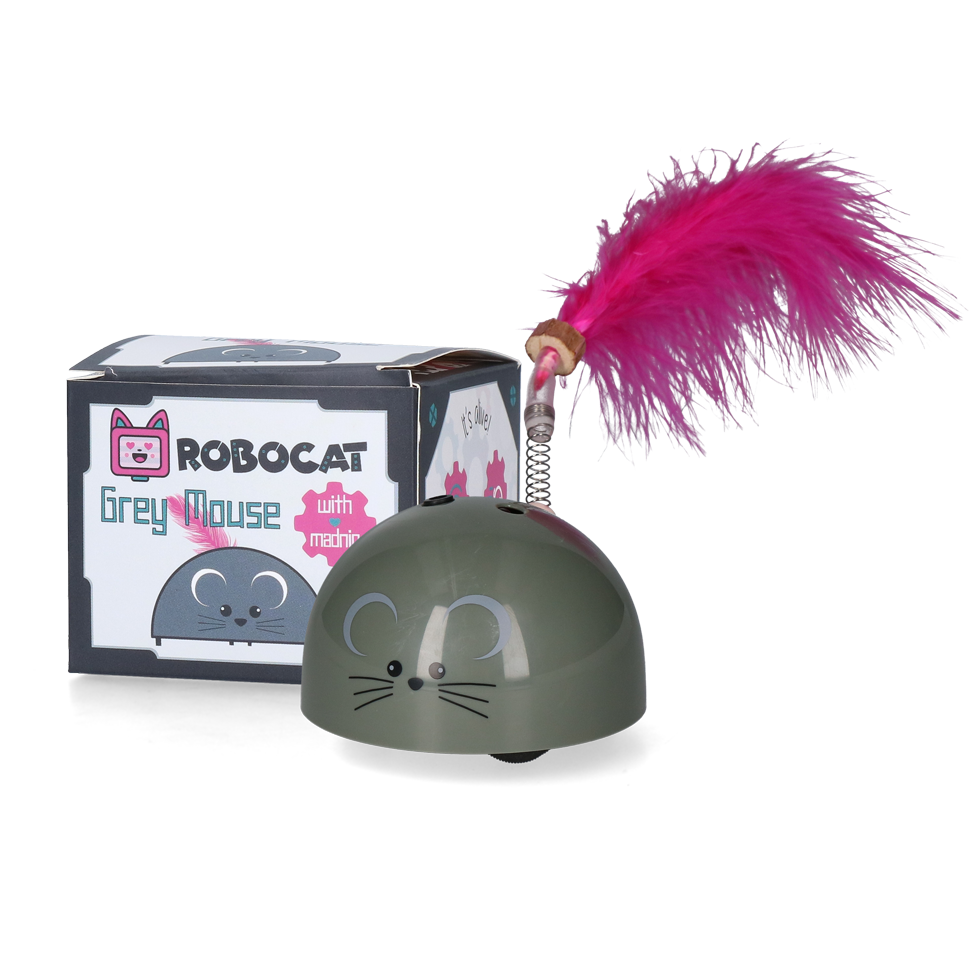 Robocat Muis Grijs - Interactief Speelgoed voor Katten - afbeelding 1