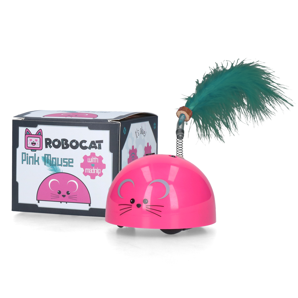 Robocat Muis Roze - Interactief Speelgoed voor Katten - afbeelding 1