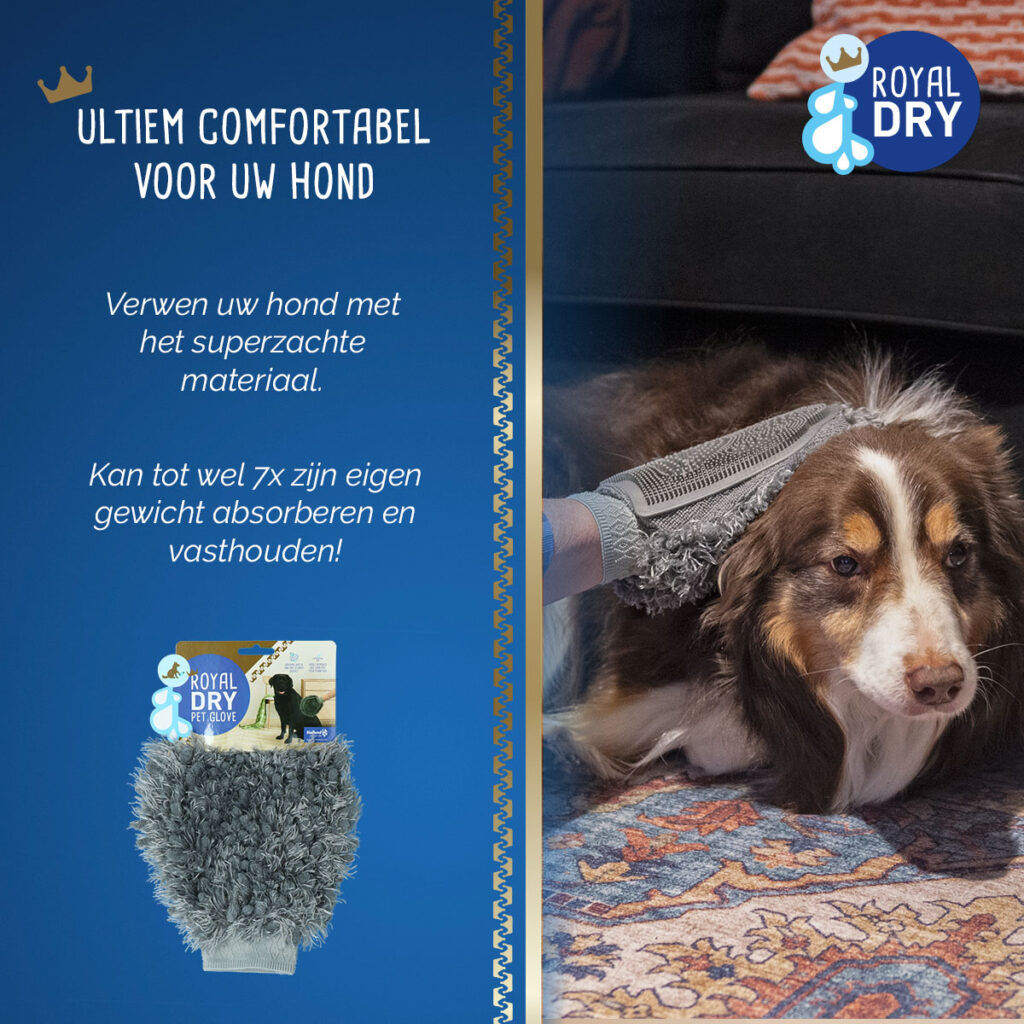 Royal Dry Handschoen & Haarverwijderaar voor Honden - afbeelding 5