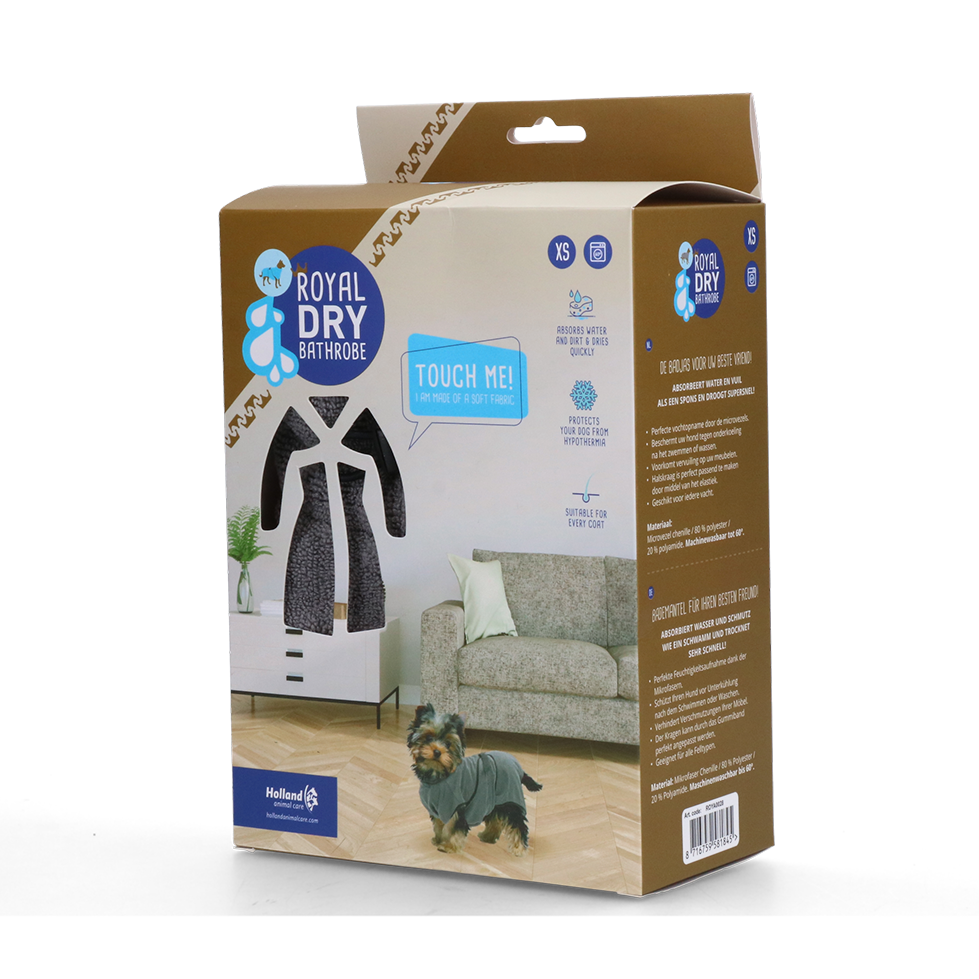 Royal Dry Badjas Voor Honden XS - Super absorberend en zacht - afbeelding 1