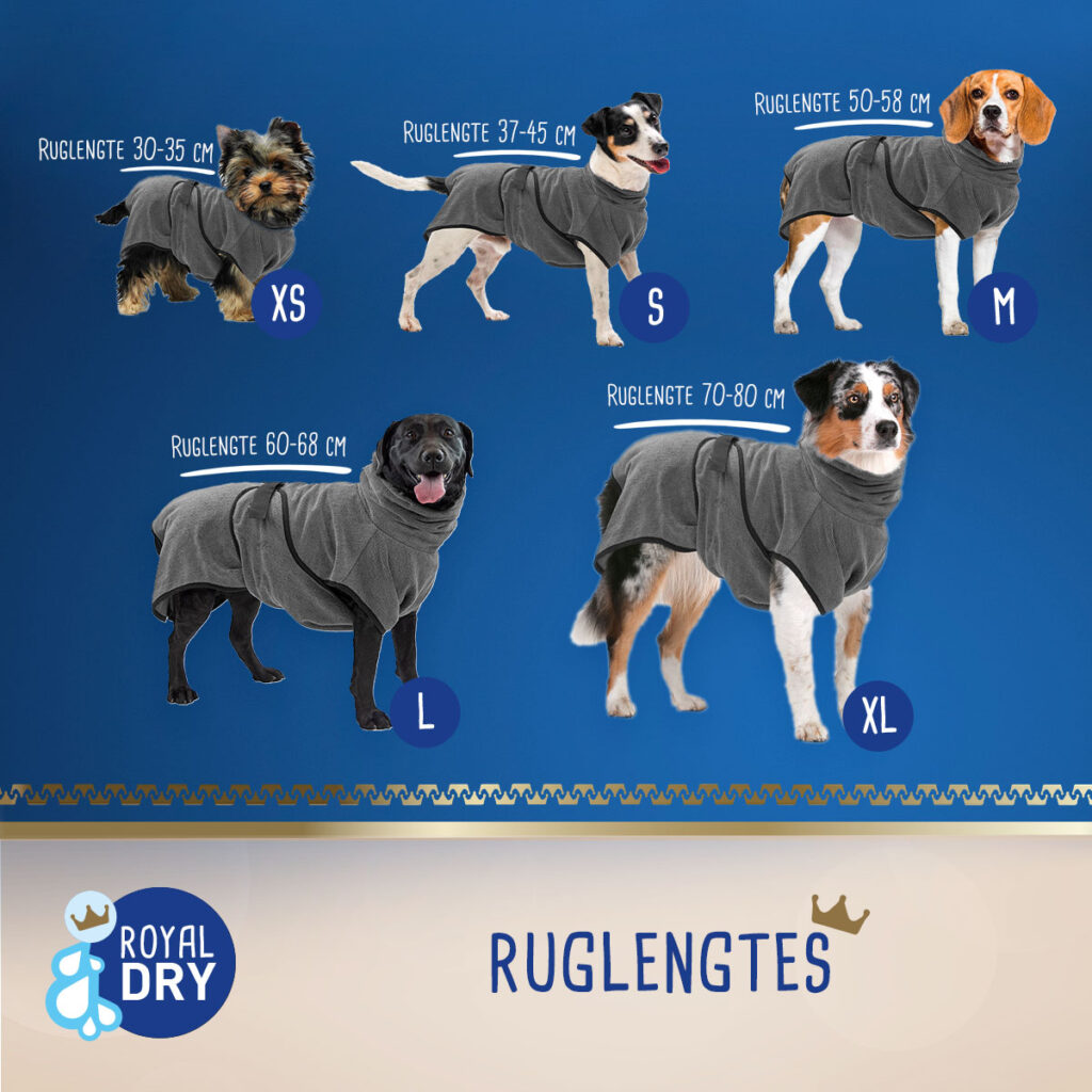 Royal Dry Badjas Voor Honden XS - Super absorberend en zacht - afbeelding 6