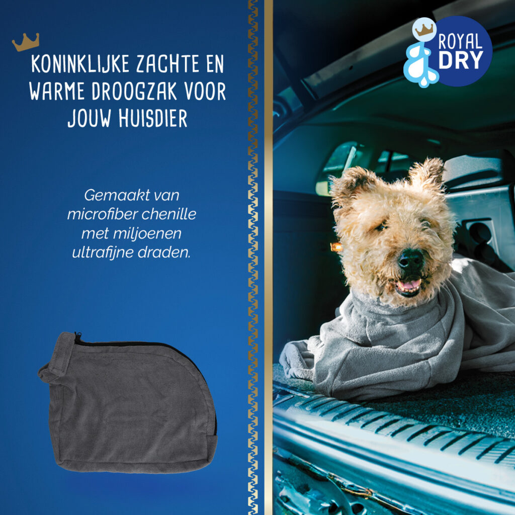 Royal Dry Doggy Bag Droogzak XS - Super absorberend en zacht - afbeelding 5