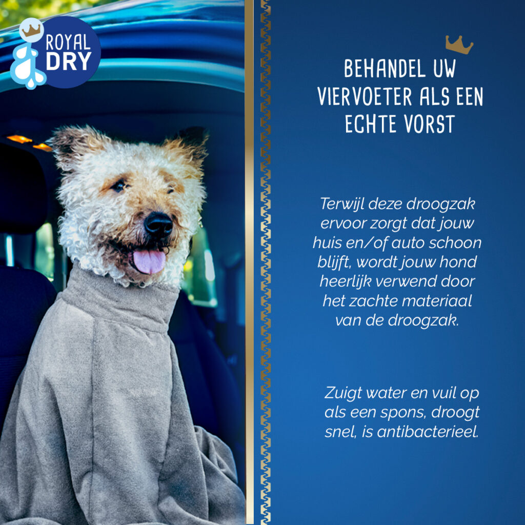Royal Dry Doggy Bag Droogzak XS - Super absorberend en zacht - afbeelding 6