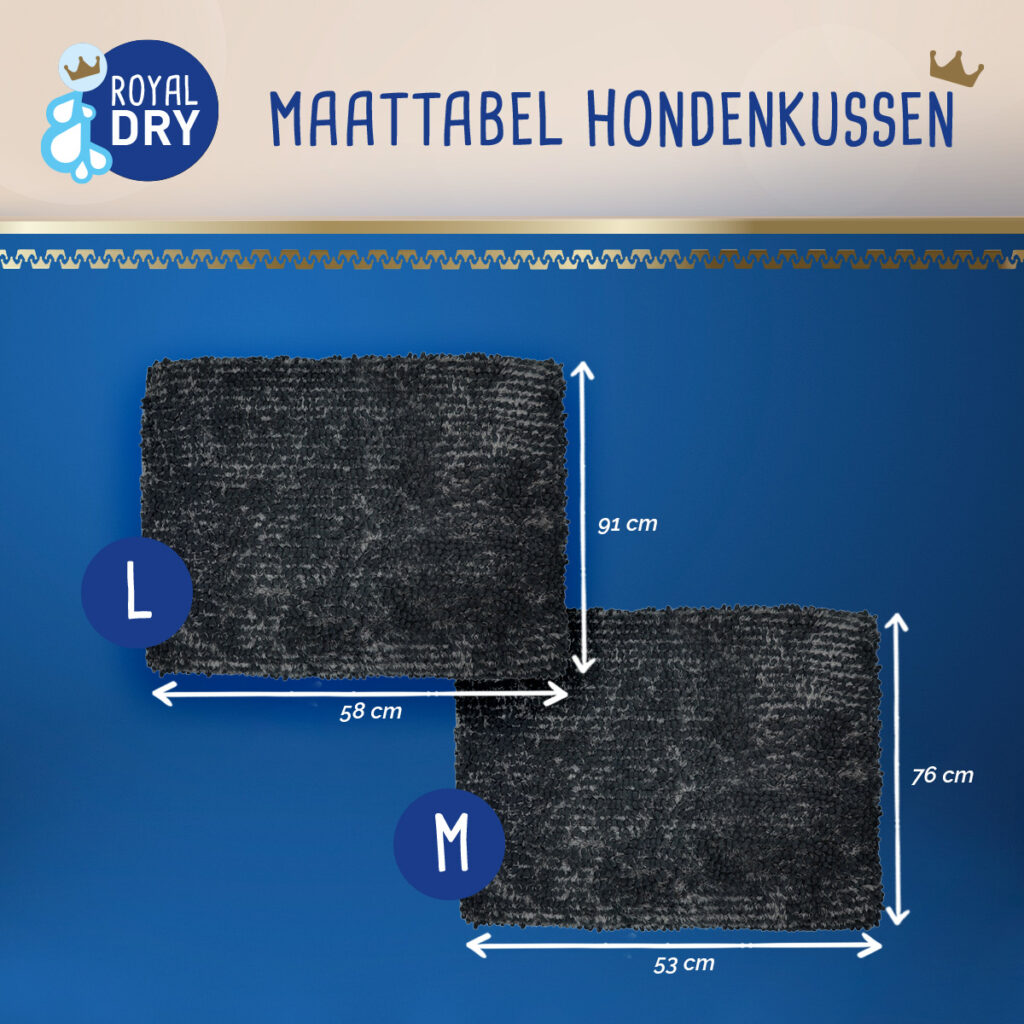 Royal Dry Kussen Voor Honden L (58 x 91 cm) - Super absorberend en zacht - afbeelding 5