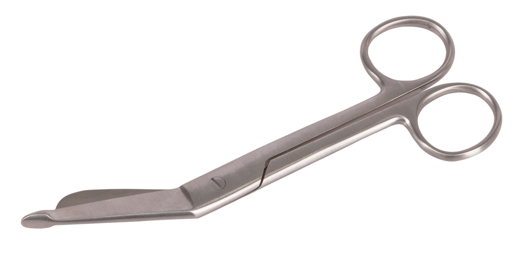 Verbandschaar RVS 145 mm zonder kartelrand - afbeelding 1