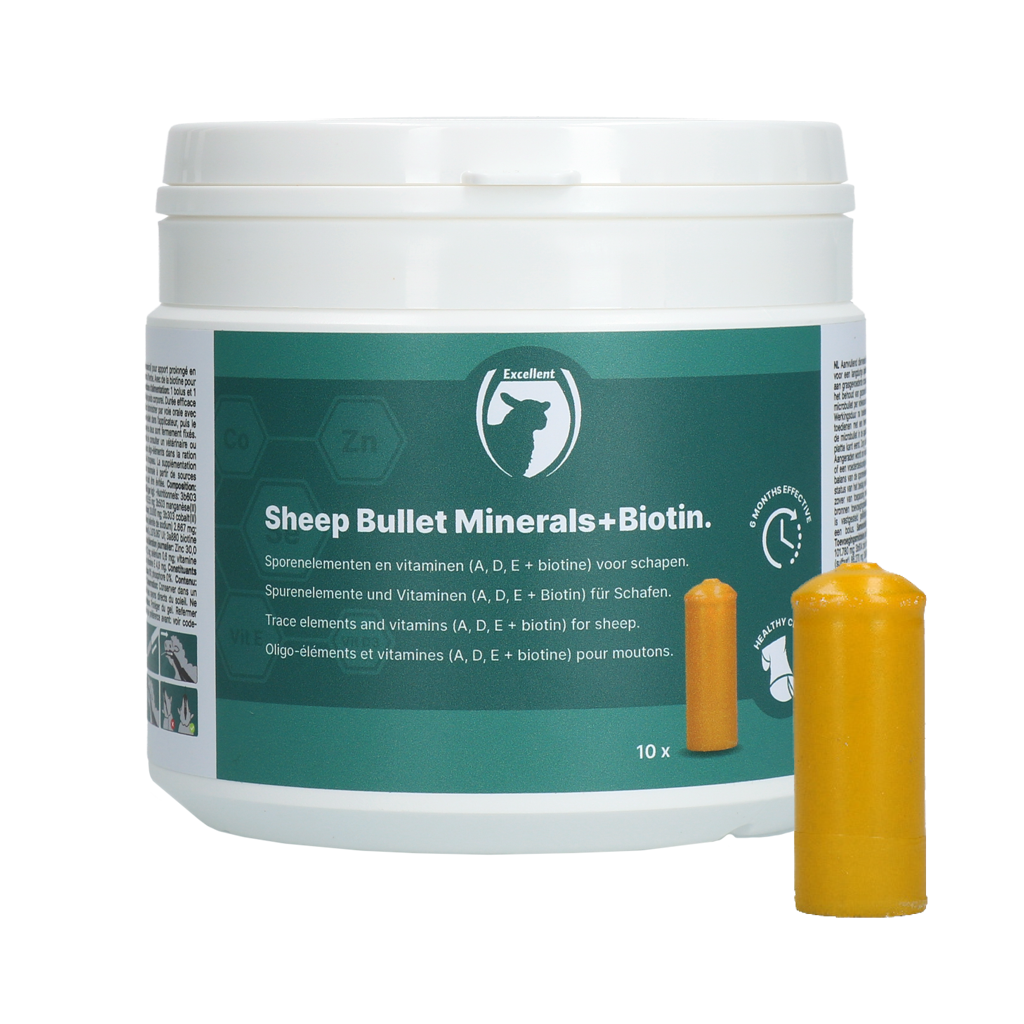 Excellent Sheep Bullet Minerals + Biotin 10 stuks voor schapen