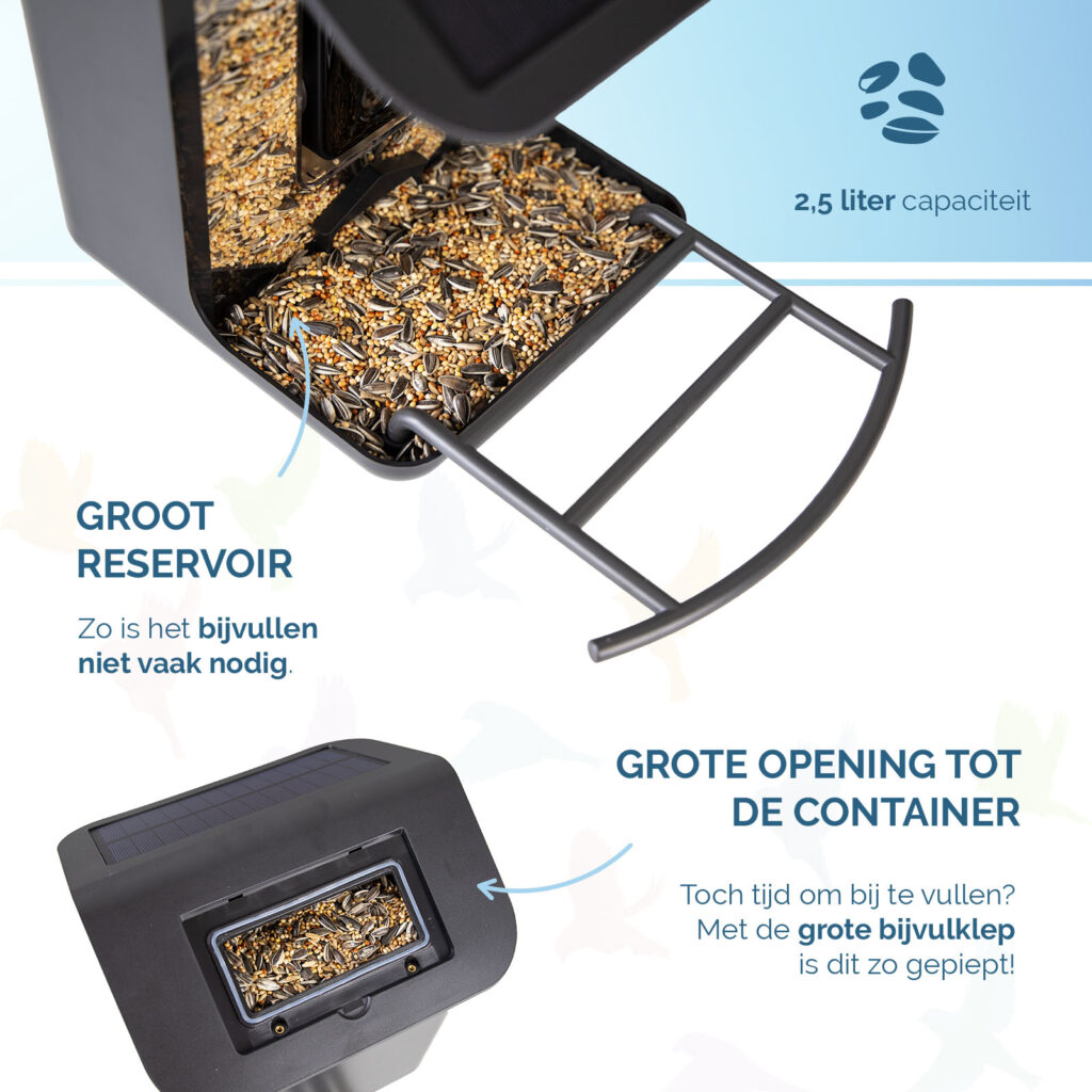 Hofman Animal Care AI Bird Feeder met Camera - Slim Vogelvoerhuisje - afbeelding 4