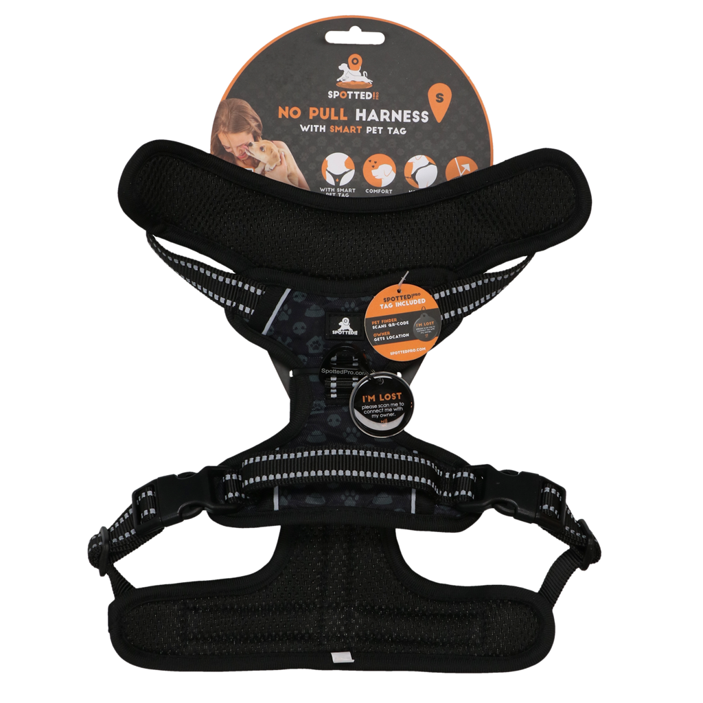 Spotted! Pro No Pull Harnas Donker Grijs S voor Honden - afbeelding 1