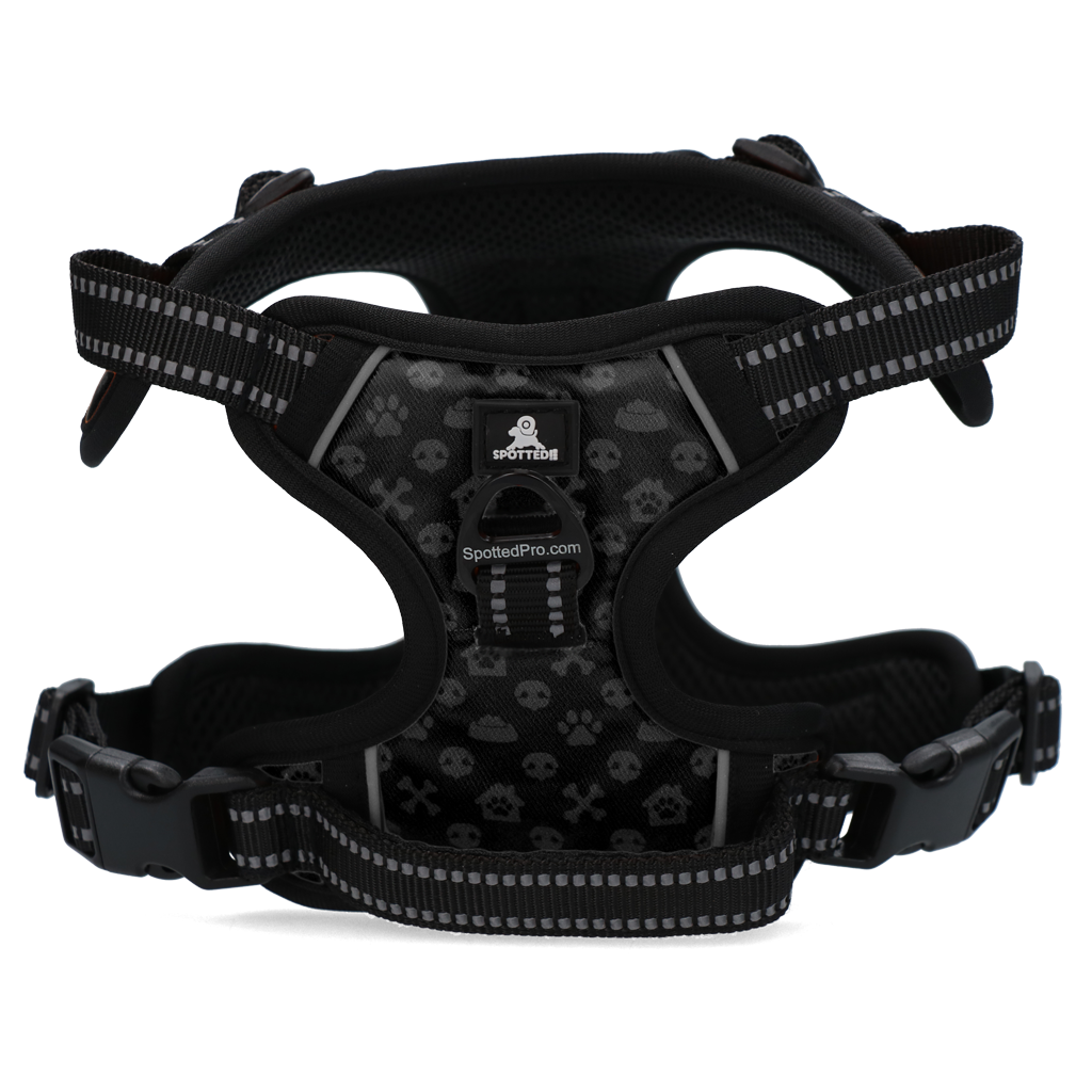 Spotted! Pro No Pull Harnas Donker Grijs XL voor Honden - afbeelding 3