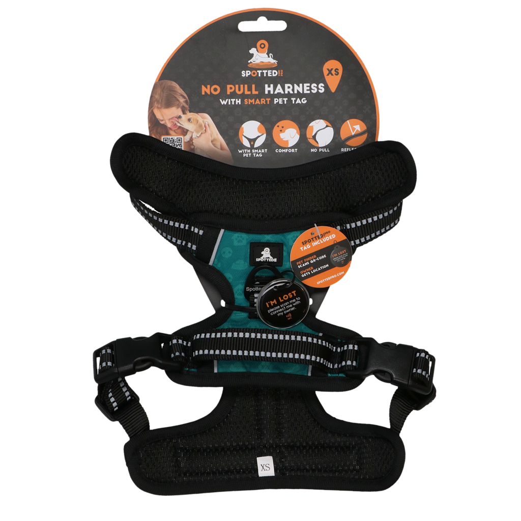 Spotted! Pro No Pull Harnas Groen XS voor Honden - afbeelding 1