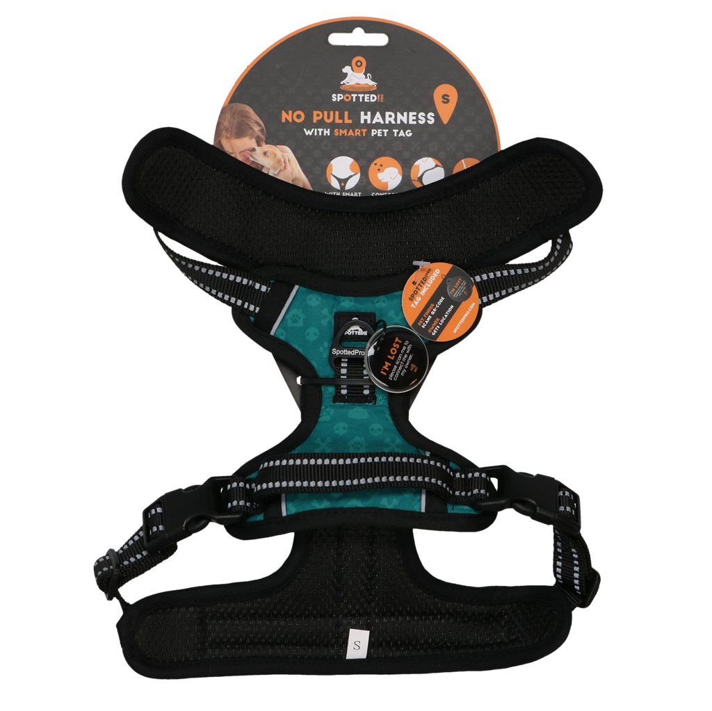 Spotted! Pro No Pull Harnas Groen S voor Honden - afbeelding 1