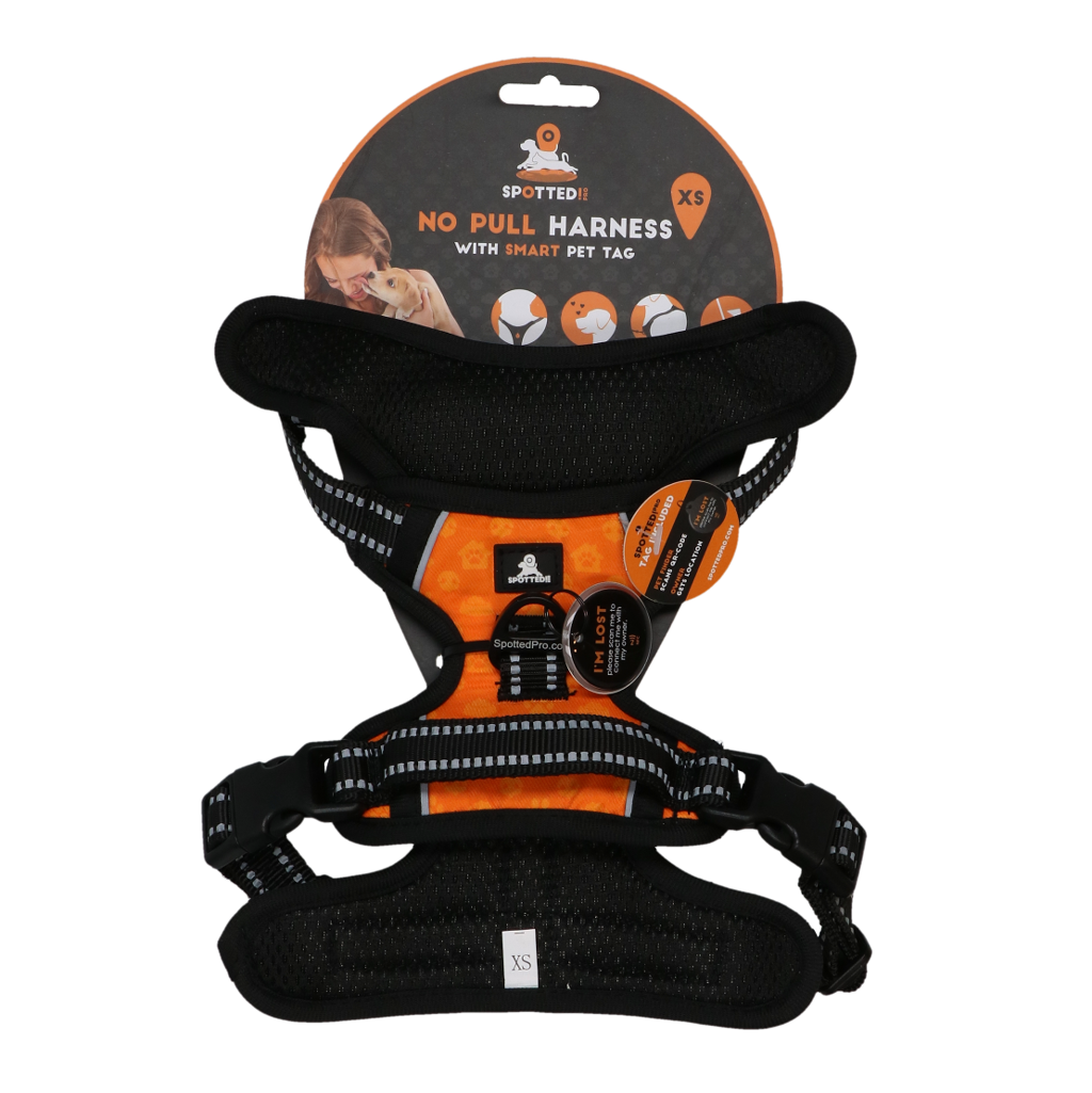 Spotted! Pro No Pull Harnas Oranje XS voor Honden - afbeelding 1
