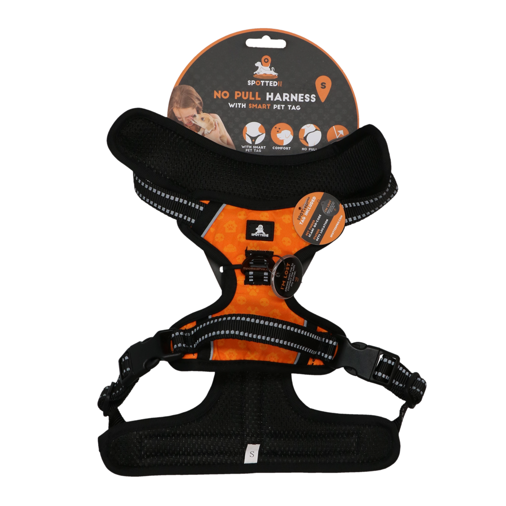 Spotted! Pro No Pull Harnas Oranje S voor Honden - afbeelding 1