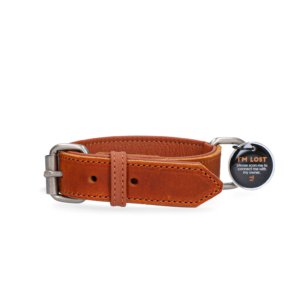 Spotted! Pro Leren Halsband Cognac 3 x 55 cm - Comfortabel en Duurzaam
