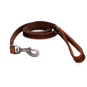 Spotted! Pro Leren Hondenlijn Bruin 1,8cm x 130cm