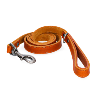 Spotted! Pro Leren Hondenlijn Cognac 1,8cm x 130cm