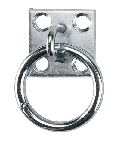 Stal aanbind/vastzet ring - Merkloos