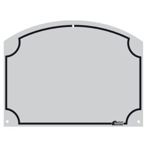 Stal Naamplaatje 70x95 mm - Vplast