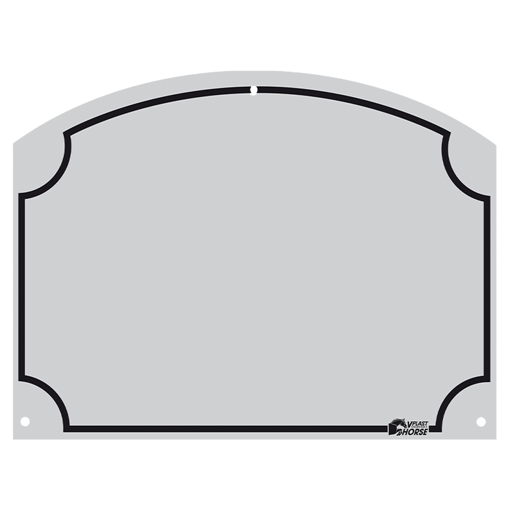 Stal Naamplaatje 70x95 mm - Vplast
