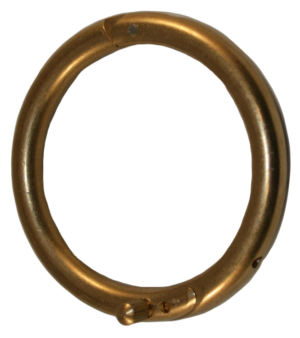 Stierring messing 61 mm met schroef - Merkloos