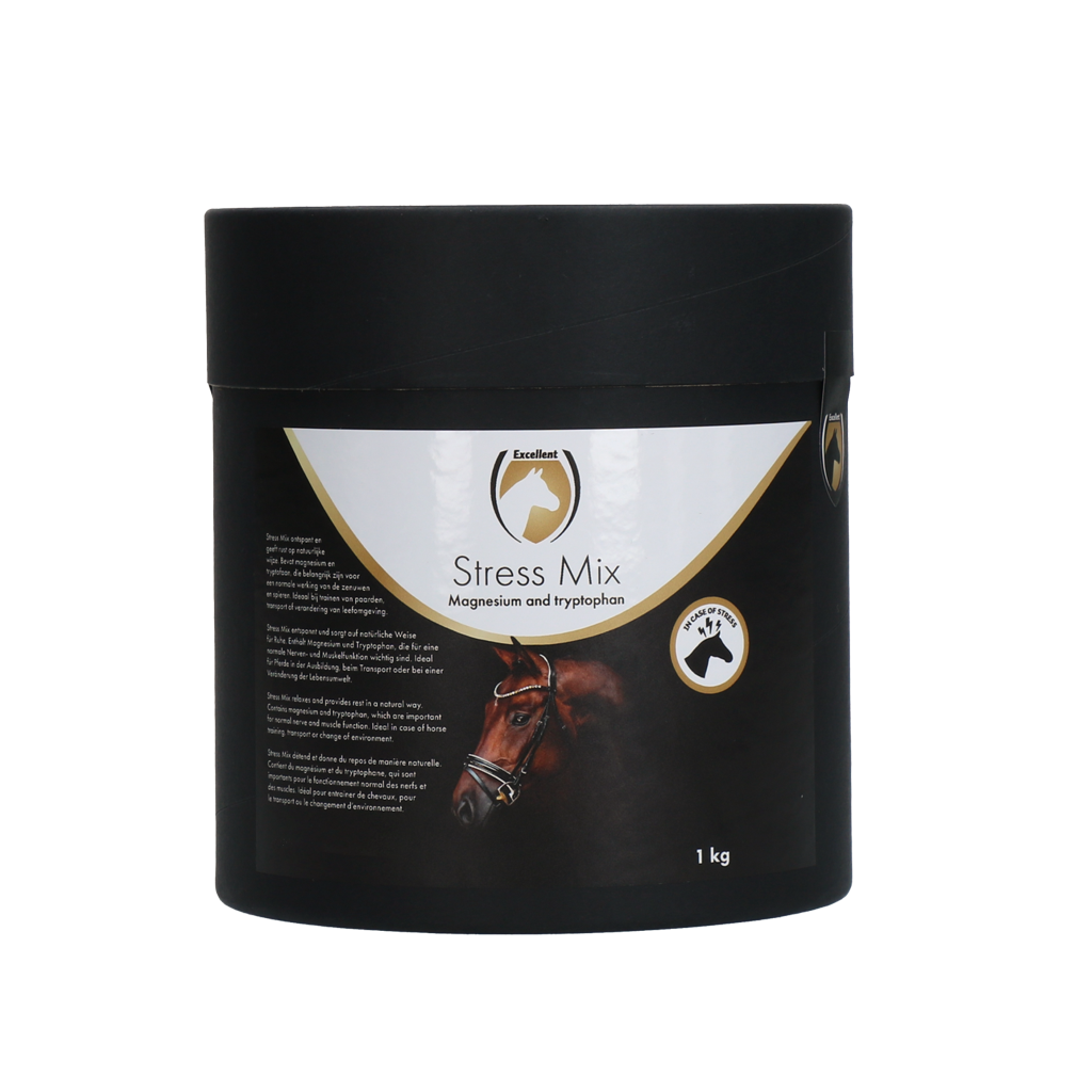 Excellent Horse No Stress Mix 1 kg - Natuurlijk supplement voor paarden - afbeelding 1